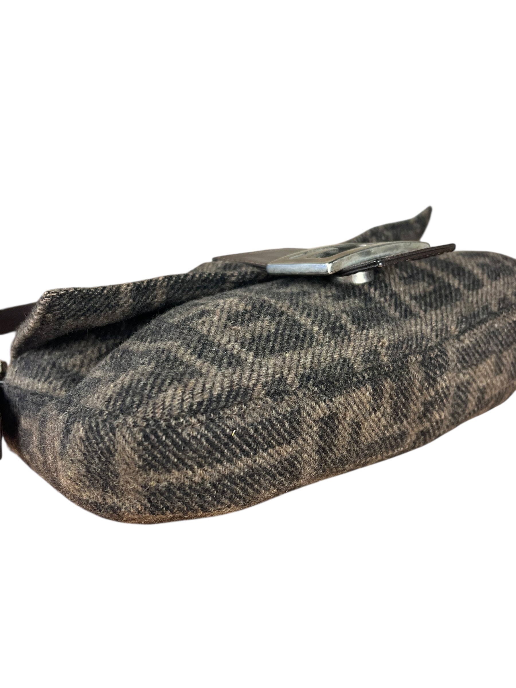 Fendi Wool Zucca Baguette