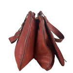 Christian Dior Burgundy Leather Gaucho Saddle Large Shoulder Bag