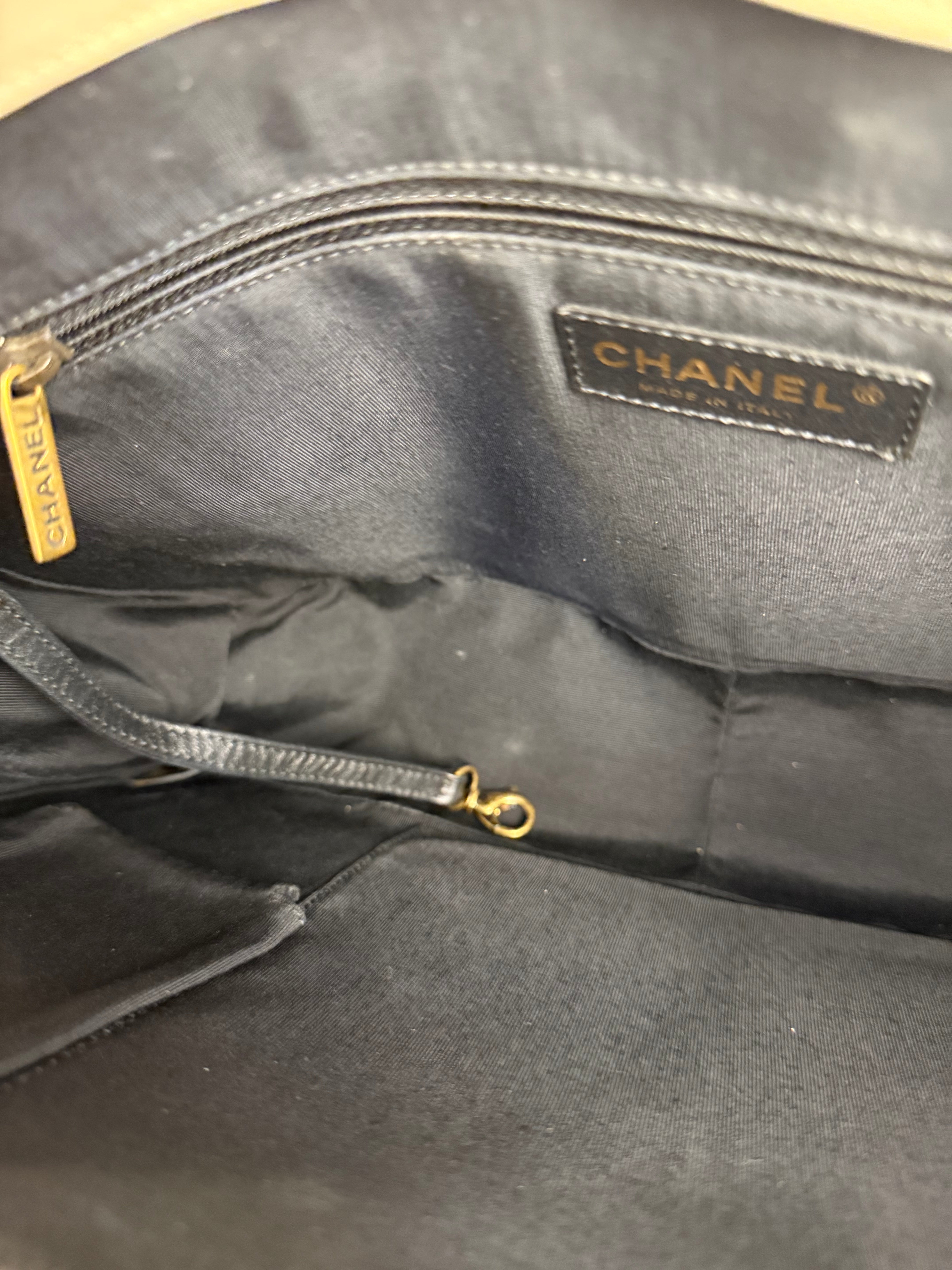 Chanel Ivory Leather Large Jetsetter Boy 2Way Handbag 2011