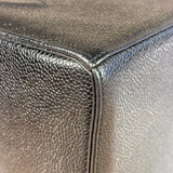 Chanel Black Caviar Leather Vanity Train Case 1995