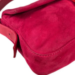 Fendi Pink Suede/Leather Trim Baguette