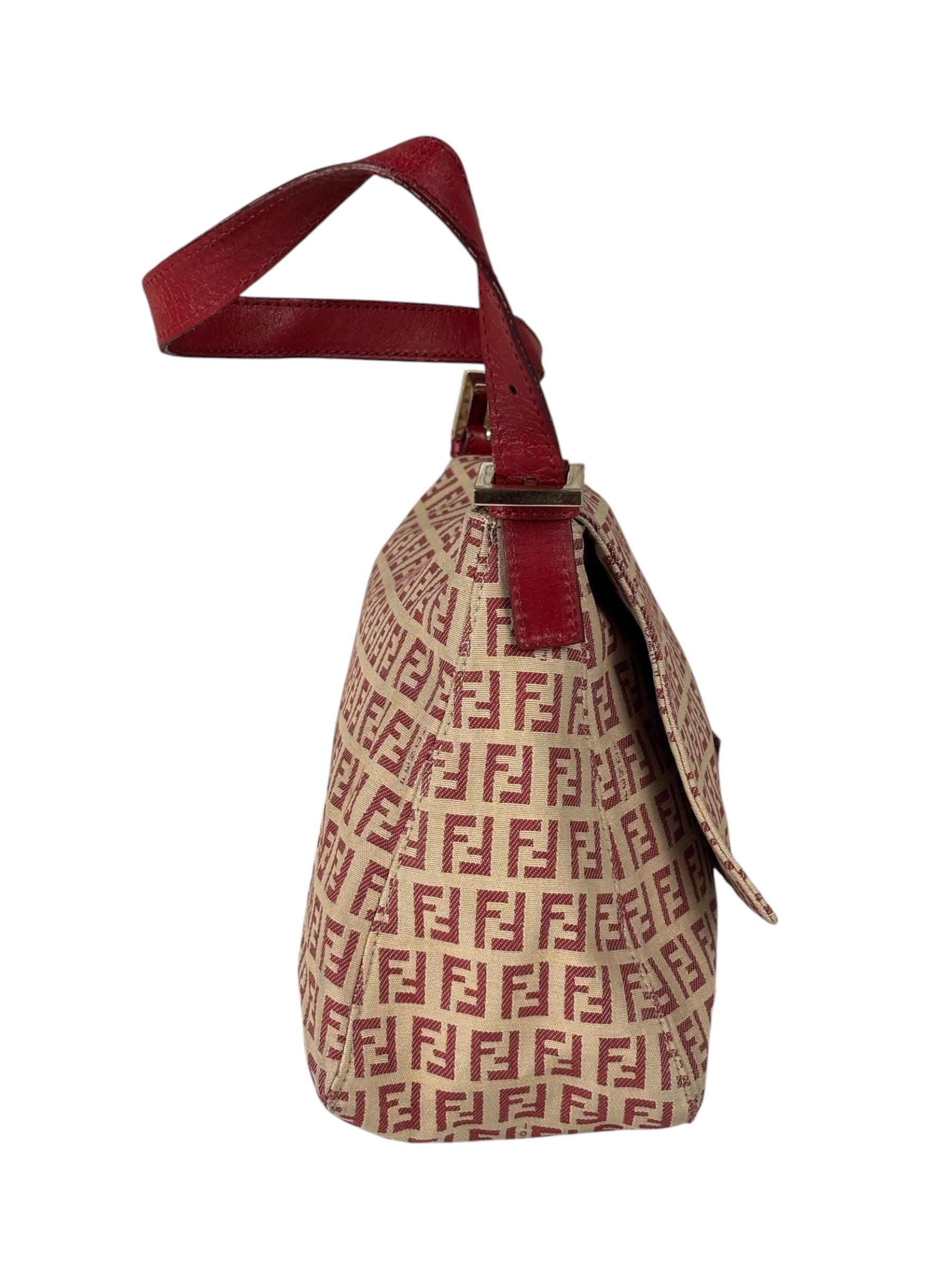 Fendi Vintage Red FF Mamma Baguette