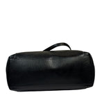 Coach Black Pebbled Leather Ava Zip Tote