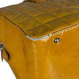 Chanel Vintage Patent Chocolate Bar Bowler Bag