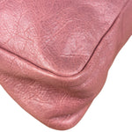 Balenciaga Rose Burbon Leather Large Premier Clutch Bag
