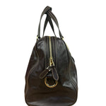 Gucci Vintage Dark Brown Leather Duchessa Boston Handbag