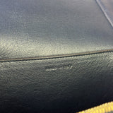 Celine Navy Blue/Burgundy Medium Frame Shoulder Bag