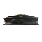 Fendi Black Leather Envelope Wallet On Chain
