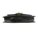 Fendi Black Leather Envelope Wallet On Chain