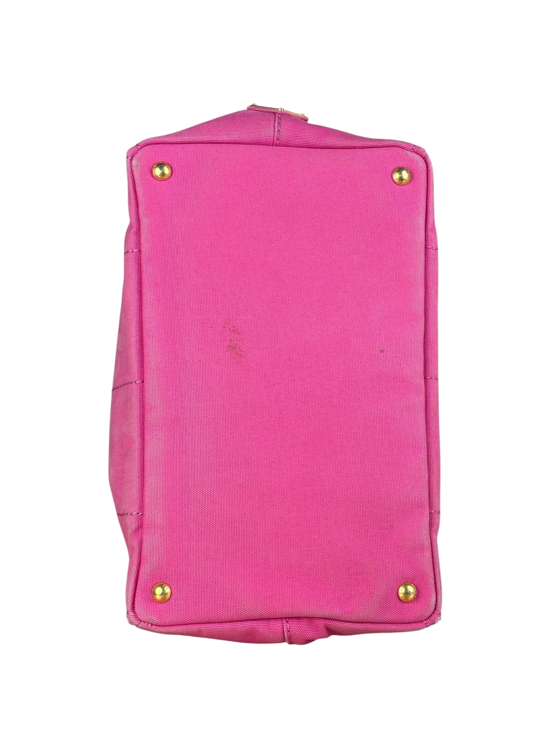 Prada Vintage Pink M Canapa Tote