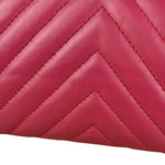Chanel Pink Chevron Quilted Leather Medium Flap Bag 2018