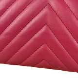 Chanel Pink Chevron Quilted Leather Medium Flap Bag 2018