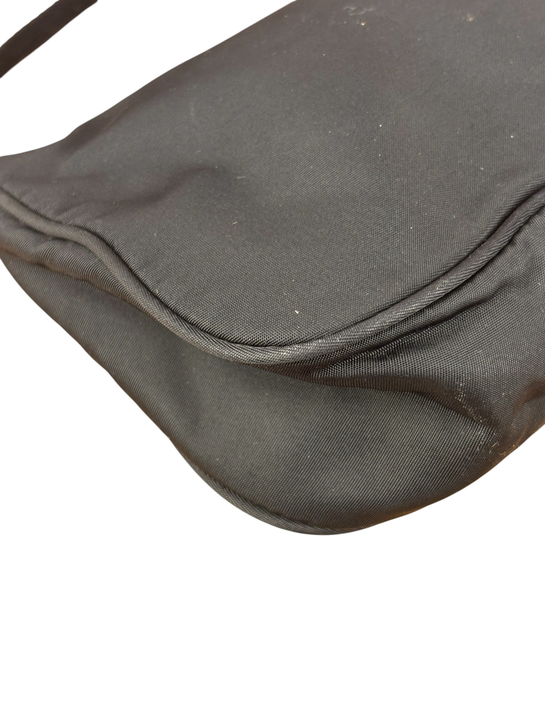 Prada Black Nylon Tessuto Mini Sport Pochette Shoulder Bag