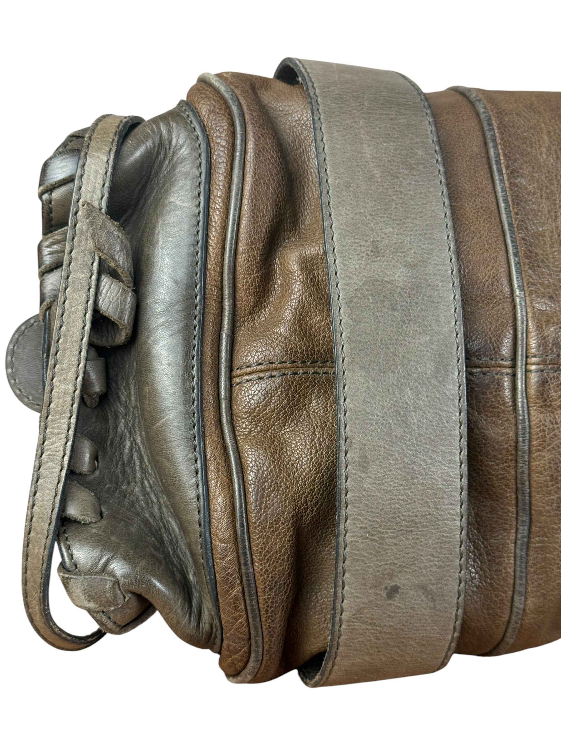 Chloe Vintage Brown Leather Silverado Shoulder Bag