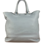 Prada Light Blue Vitello Daino Leather Tote