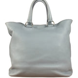 Prada Light Blue Vitello Daino Leather Tote