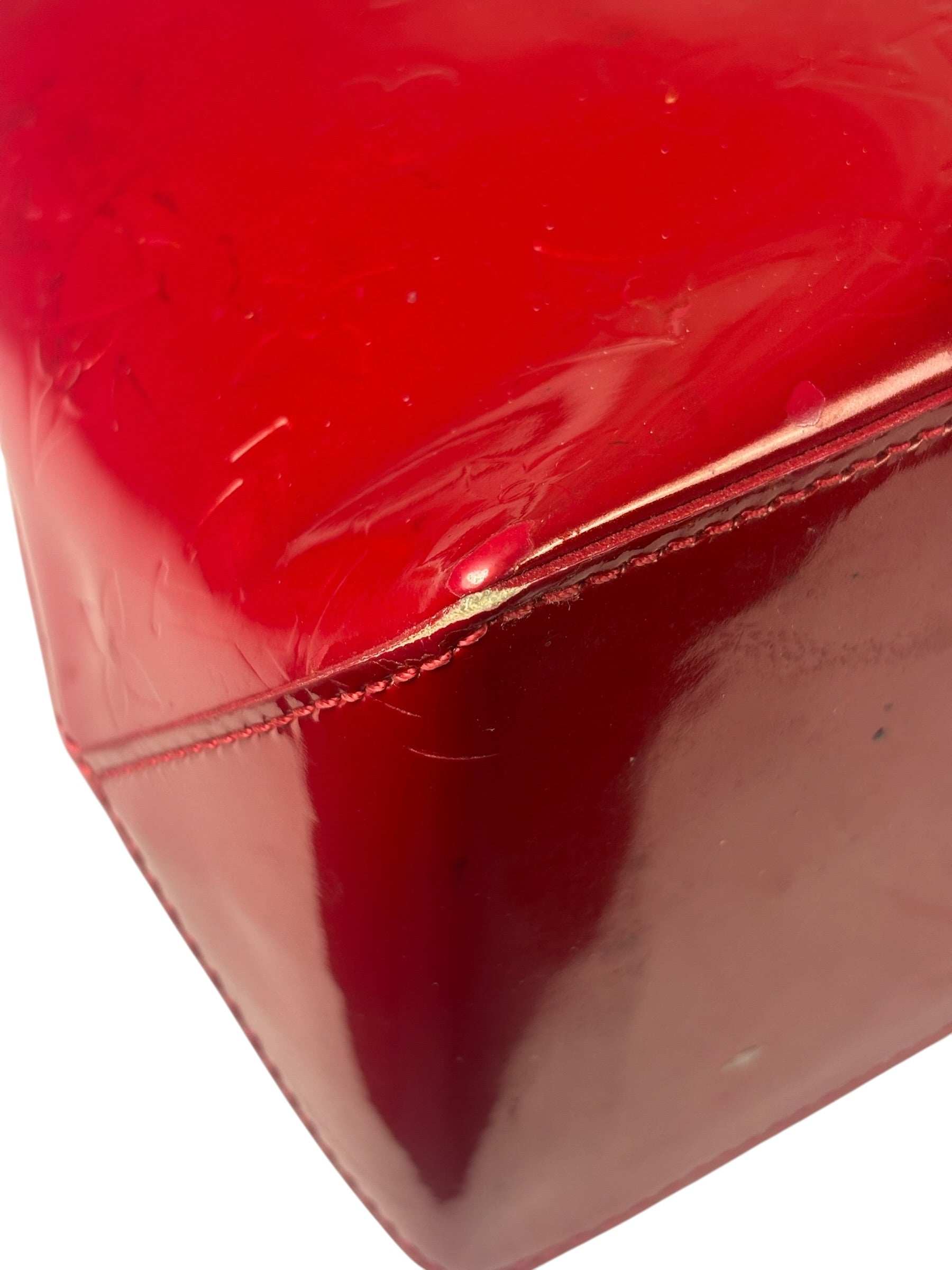 Louis Vuitton Monogram Red Vernis Wilshire PM