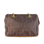 MCM Brown Nylon/Leather Visetos Monogram Shoulder/Tote Bag