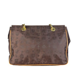 MCM Brown Nylon/Leather Visetos Monogram Shoulder/Tote Bag