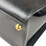 Dolce & Gabbana Black Patent Leather Borsa A Mano Two-Way Bag