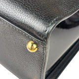 Dolce & Gabbana Black Patent Leather Borsa A Mano Two-Way Bag