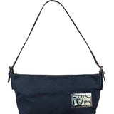 Fendi Vintage Navy Wave Buckle Pochette