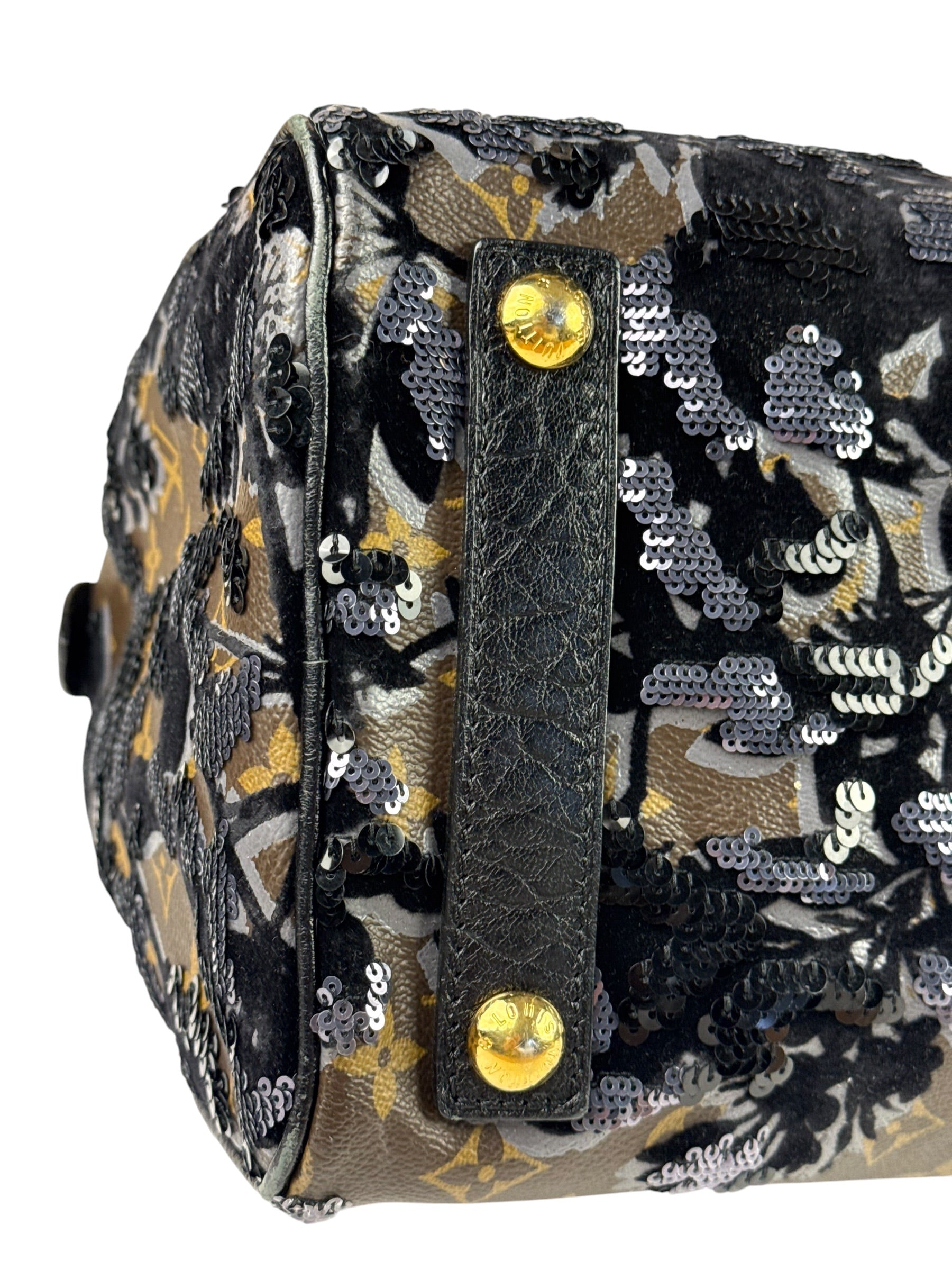 Louis Vuitton Limited-Edition Monogram Fleur De Jais Speedy 30