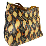 Fendi Multicolor Snakeskin Hobo Bag