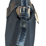 Fendi Black Neoprene Baguette