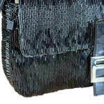 Fendi Beaded Baguette Black