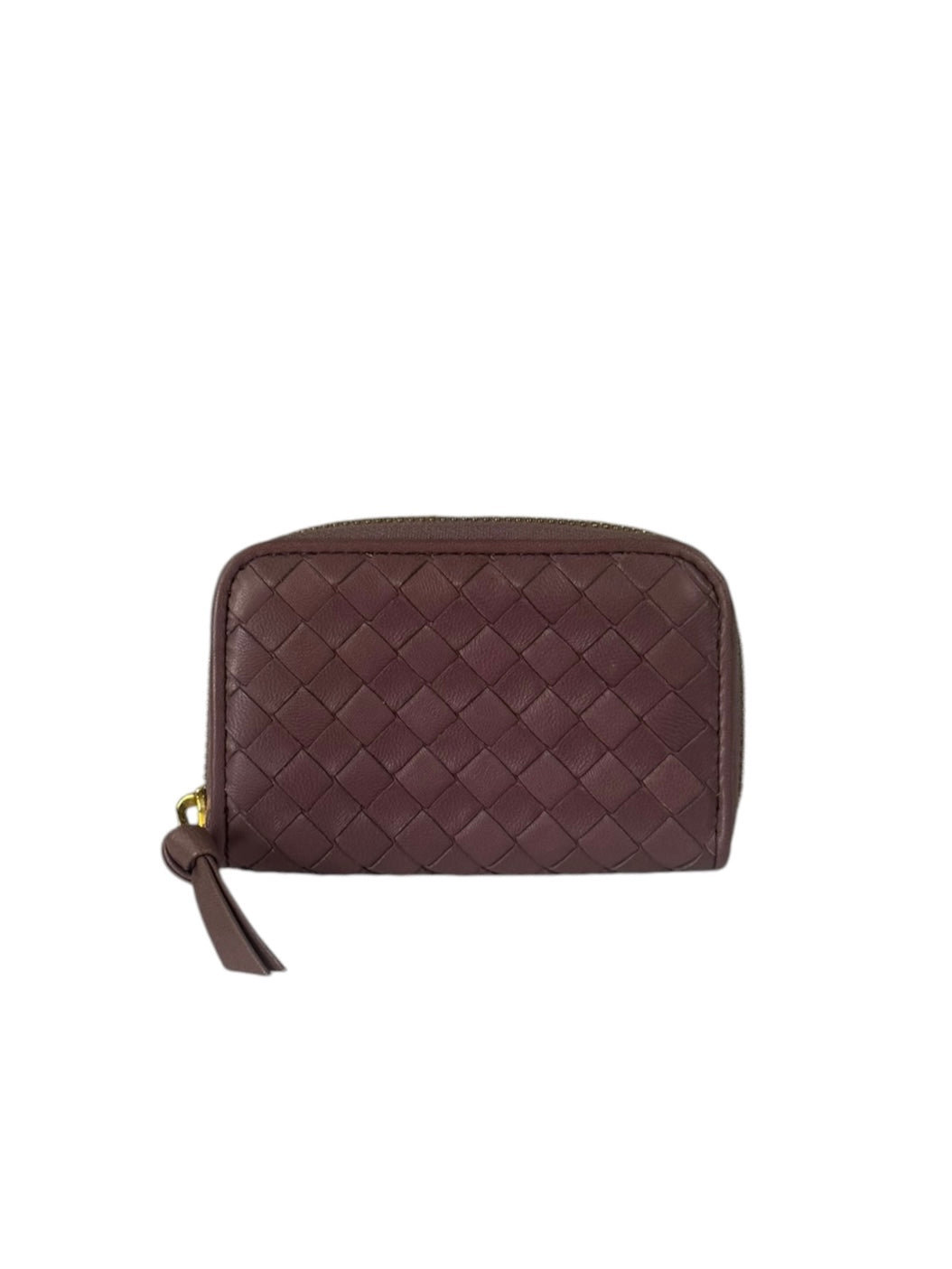 Bottega Veneta Purple Intrecciato Leather Coin/Card Holder