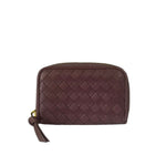 Bottega Veneta Purple Intrecciato Leather Coin/Card Holder