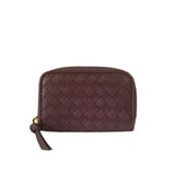 Bottega Veneta Purple Intrecciato Leather Coin/Card Holder