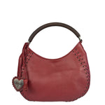 Christian Dior Red Leather Ethnic Hobo Bag