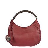 Christian Dior Red Leather Ethnic Hobo Bag