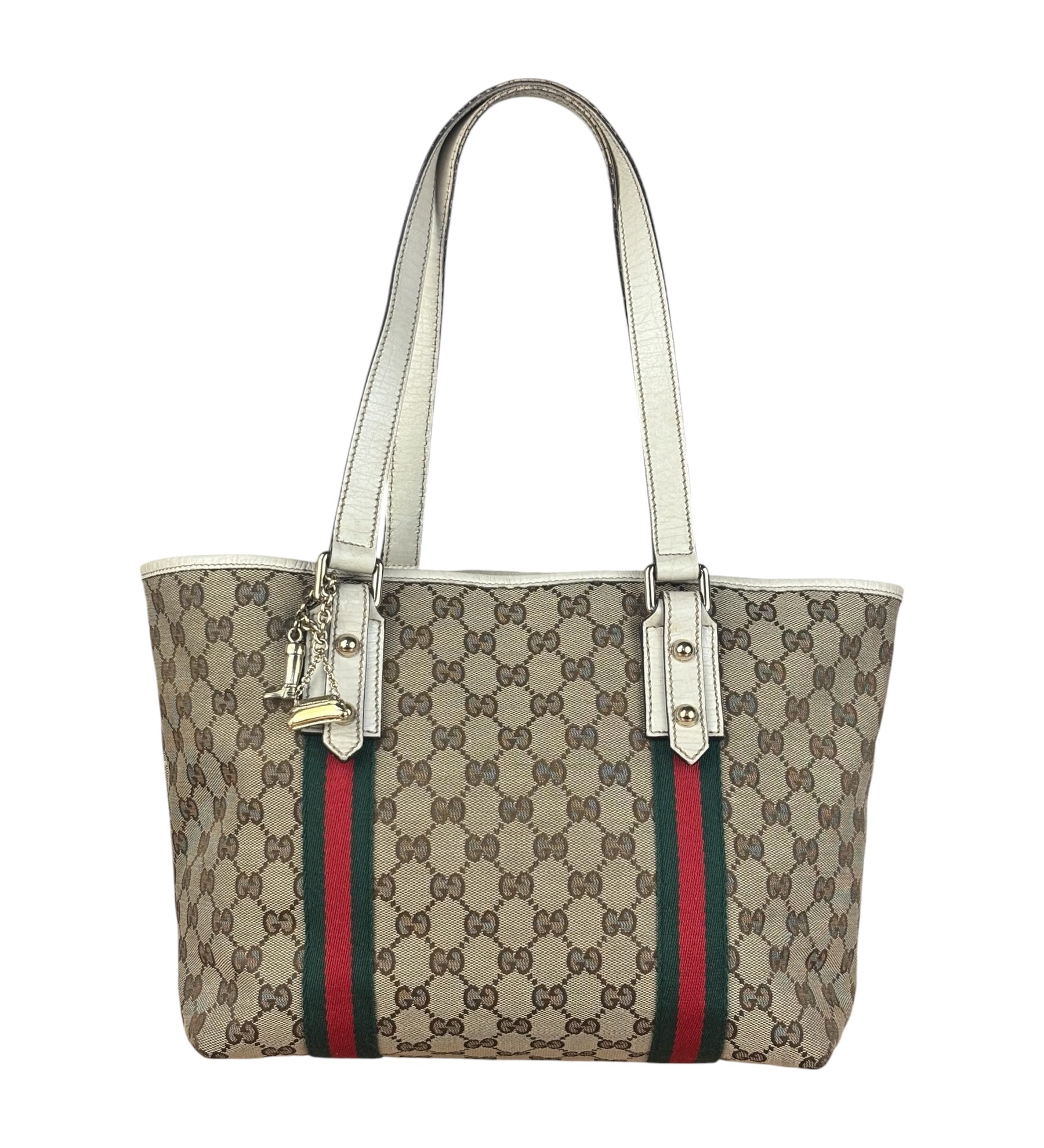 Gucci GG Vintage Canvas Charmy Tote Bag