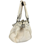 Chloé White Leather Paddington Handbag (Repainted)