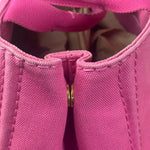 Prada Pink Canvas Canapa Hand Bag