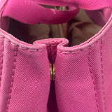 Prada Pink Canvas Canapa Hand Bag