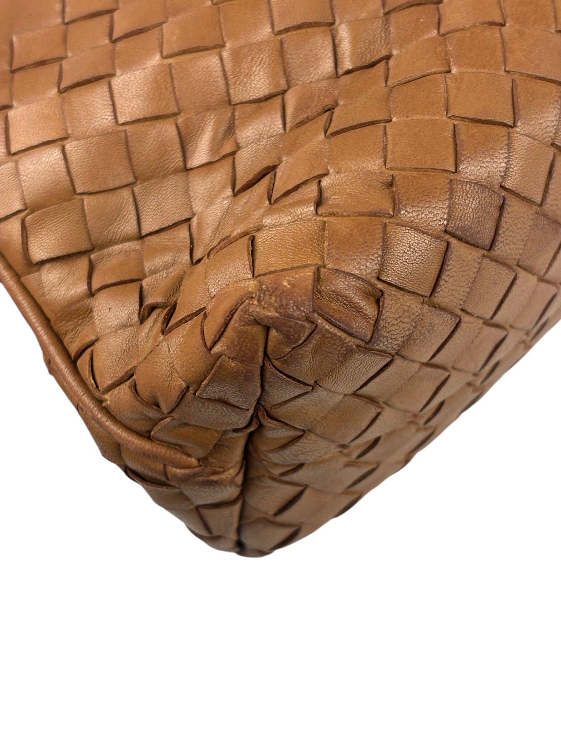 Bottega Veneta Brown Woven Intrecciato Pochette