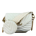 Louis Vuitton White Leather New Wave Multi Crossbody Pochette