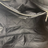 Prada Black Quilt Bomber Duffle Bag