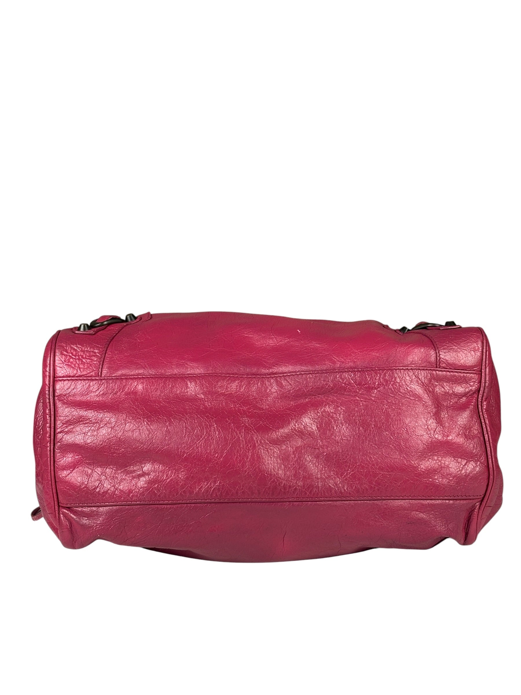 Balenciaga Pink Leather Classic City Two-Way Bag