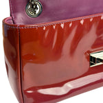 Chanel Burgundy Patent Leather Mademoiselle Bijoux Chain Flap Bag 2008