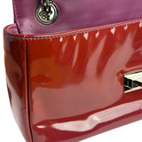 Chanel Burgundy Patent Leather Mademoiselle Bijoux Chain Flap Bag 2008
