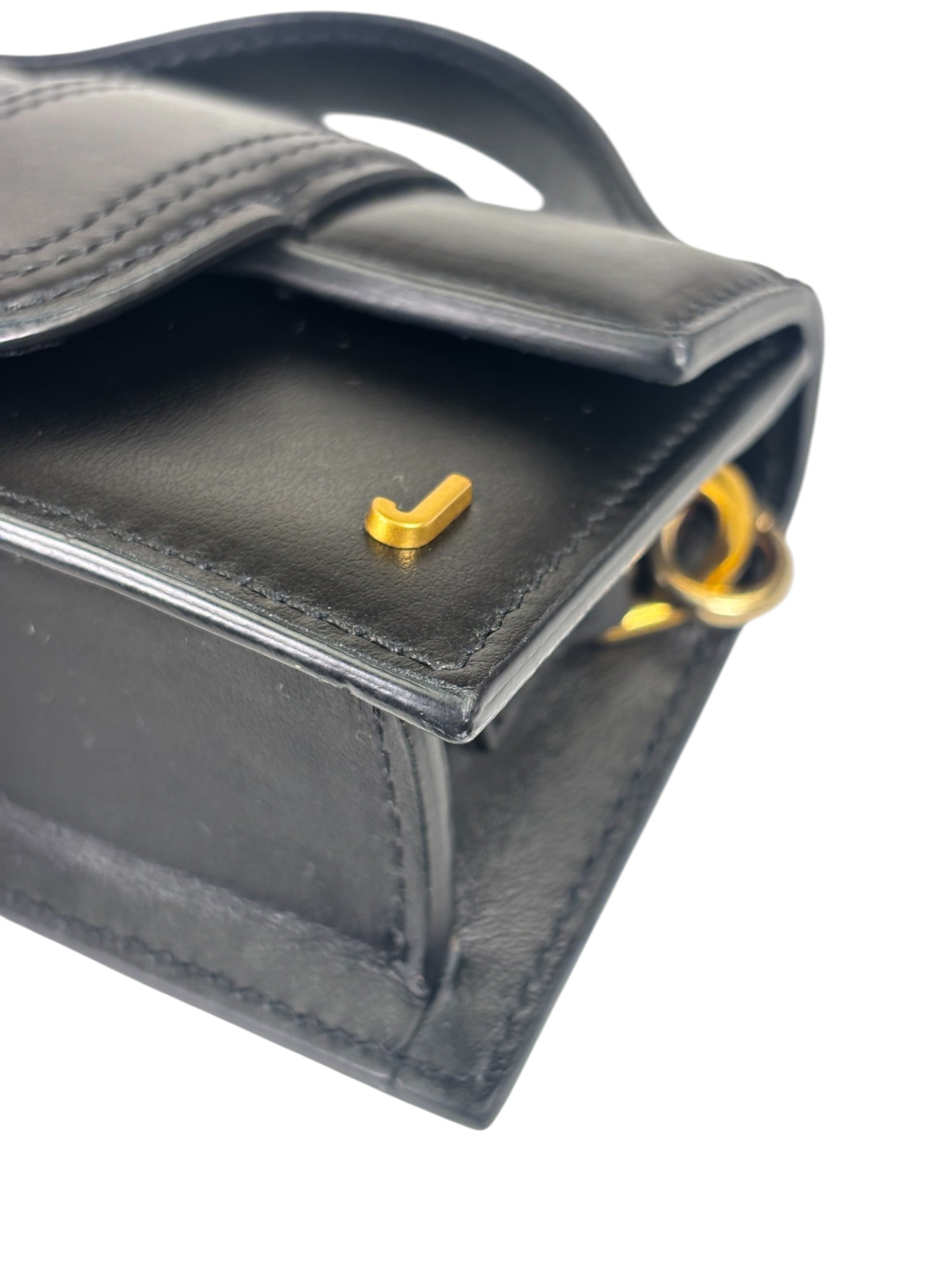 Jacquemus Black Leather Nano Le Petit Bambino Two-Way Bag Replacement Chain
