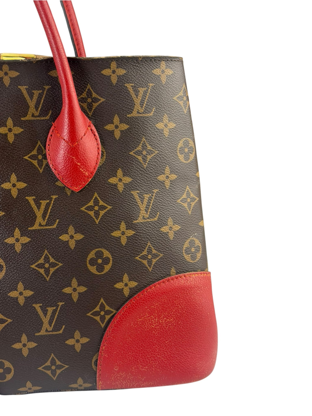 Louis Vuitton Brown/Cherry Red Monogram Flandrin Two-Way Bag