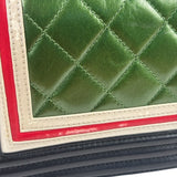 Chanel Multicolor Lambskin Crest S Boy Bag