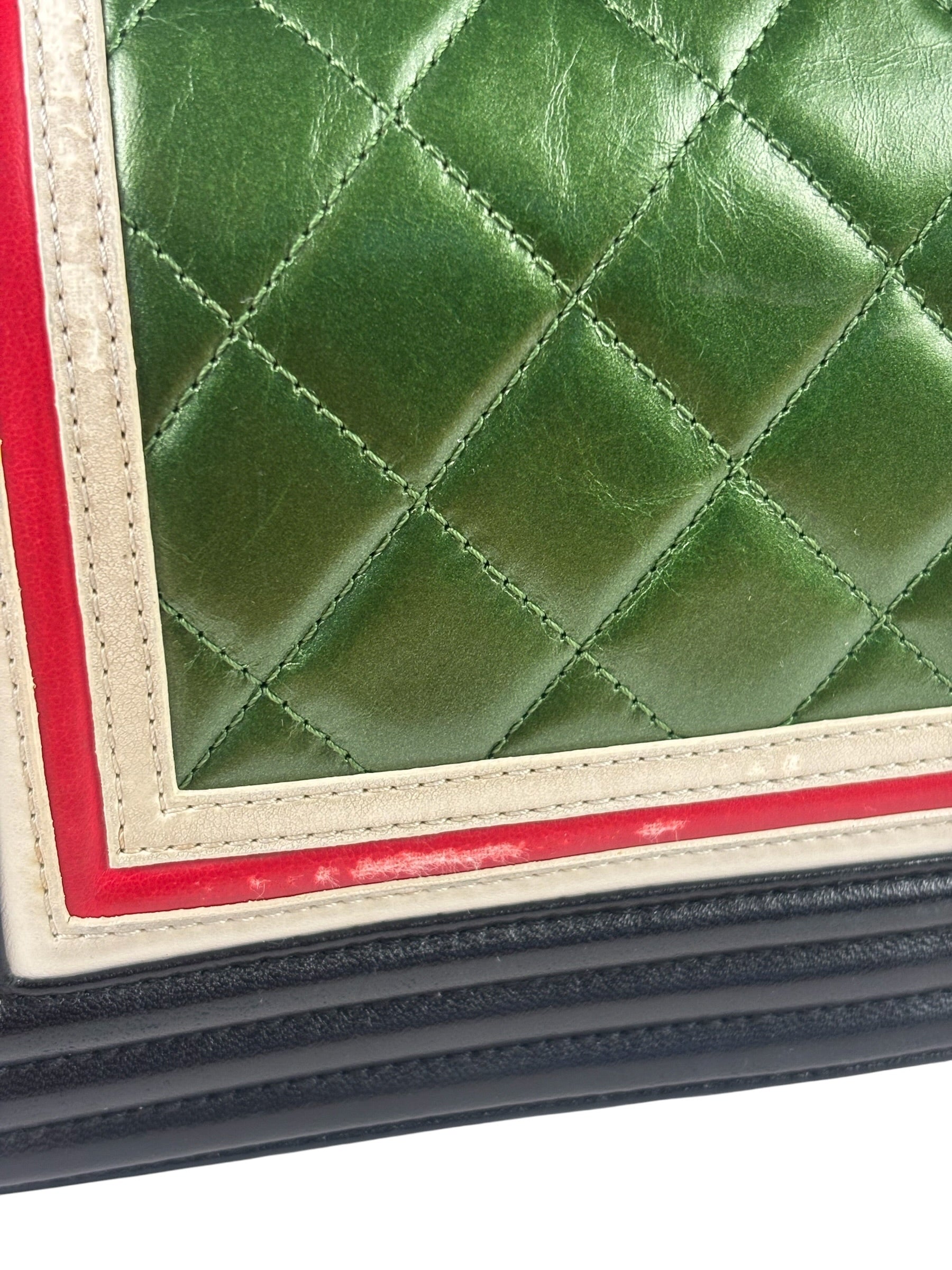 Chanel Multicolor Lambskin Crest S Boy Bag