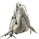 Balenciaga White Lambskin Le Cagole Shoulder Bag